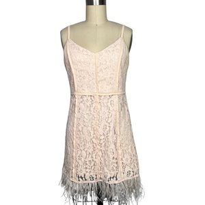 Gianni Bini Cream Lace Mini Dress